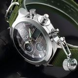 Man Watch Fashion Brand  Sports   with Nylon Strap Digital Analog Watch Army Military Waterproof   LED