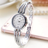 Woman Watch New Fashion Rhinestone  Luxury Brand Stainless Steel Bracelet