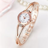 Woman Watch New Fashion Rhinestone  Luxury Brand Stainless Steel Bracelet
