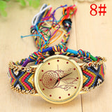 Woman Watch Vansvar Vintage Native Handmade Quartz  Knitted Dreamcatcher Friendship