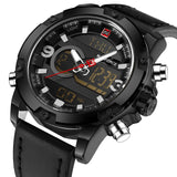 Man Watch Luxury Brand, Analog Digital, Leather Sports, Army Military, Quartz