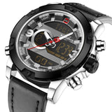 Man Watch Luxury Brand, Analog Digital, Leather Sports, Army Military, Quartz