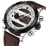 Man Watch Luxury Brand, Analog Digital, Leather Sports, Army Military, Quartz