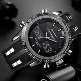 Man Watch, Luxury Brand , Sports, Waterproof , LED Digital Quartz , Military