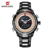Man Watch Luxury Brand, Military Sport , Digital Quartz, Full Steel, Waterproof