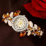 Woman Watch Colorful Crystal  Bracelet  Wristwatch Casual Gift Dress
