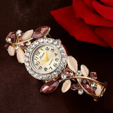 Woman Watch Colorful Crystal  Bracelet  Wristwatch Casual Gift Dress