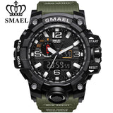 Man Watch Sports   Dual Display Analog Digital LED Electronic Quartz Wristwatches Waterproof
