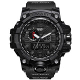 Man Watch Sports   Dual Display Analog Digital LED Electronic Quartz Wristwatches Waterproof