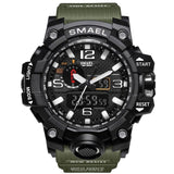 Man Watch Sports   Dual Display Analog Digital LED Electronic Quartz Wristwatches Waterproof