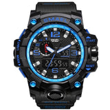 Man Watch Sports   Dual Display Analog Digital LED Electronic Quartz Wristwatches Waterproof