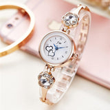 Woman Watch New Fashion Rhinestone  Luxury Stainless Steel Quartz