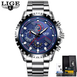 Man Watch Fashion Sport Quartz ,Top Brand Luxury Full Steel Business Waterproof