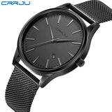 Man Watch Top Luxury Brand ,Full Stainless Steel Mesh Strap Business,Quartz Date