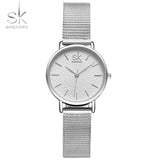 Woman Watch  Slim Sliver Mesh Stainless Steel Top Brand Luxury Casual