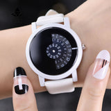 Woman Watch creative design wristwatch camera concept brief simple special digital discs