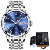 Man Watch  Fashion Sports Quartz Full Steel Gold Business Mens