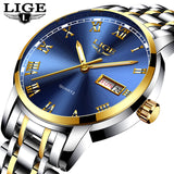 Man Watch  Fashion Sports Quartz Full Steel Gold Business Mens