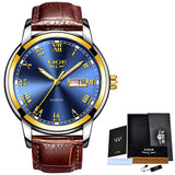 Man Watch  Fashion Sports Quartz Full Steel Gold Business Mens