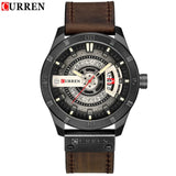 Man Watch Luxury Brand    Military Sports  Quartz Date  Casual Leather