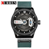 Man Watch Luxury Brand    Military Sports  Quartz Date  Casual Leather