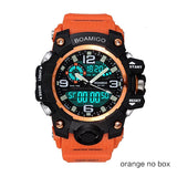 Man Watch Brand Digital LED  Shock Swim Quartz Rubber Wristwatches Waterproof