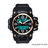 Man Watch Brand Digital LED  Shock Swim Quartz Rubber Wristwatches Waterproof