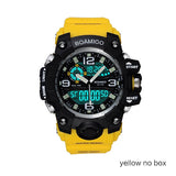Man Watch Brand Digital LED  Shock Swim Quartz Rubber Wristwatches Waterproof