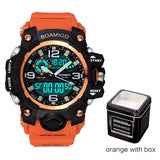 Man Watch Brand Digital LED  Shock Swim Quartz Rubber Wristwatches Waterproof