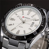 Man Watch Top Luxury Brand   Full Steel  Quartz   Analog Waterproof Sports Army Military