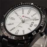 Man Watch Top Luxury Brand   Full Steel  Quartz   Analog Waterproof Sports Army Military