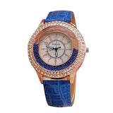 Woman Watch  Rhinestone   luxury Leather brand women's  s  Hot fashion   Dress