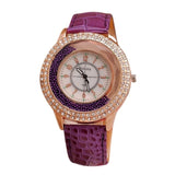 Woman Watch  Rhinestone   luxury Leather brand women's  s  Hot fashion   Dress