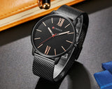 Man Watch Top Brand Luxury Gold Quartz  Fashion Waterproof Stainless Steel Sport Clock