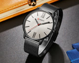 Man Watch Top Brand Luxury Gold Quartz  Fashion Waterproof Stainless Steel Sport Clock