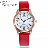 Woman Watch Simple Dial Wristwatches Casual Fashion Luxury Leather Strap Quartz