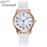 Woman Watch Simple Dial Wristwatches Casual Fashion Luxury Leather Strap Quartz
