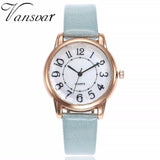 Woman Watch Simple Dial Wristwatches Casual Fashion Luxury Leather Strap Quartz