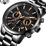 Man Watch Fashion Sport Quartz Clock Brand Luxury Full Steel Business Waterproof