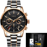 Man Watch Fashion Sport Quartz Clock Brand Luxury Full Steel Business Waterproof