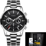 Man Watch Fashion Sport Quartz Clock Brand Luxury Full Steel Business Waterproof