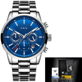 Man Watch Fashion Sport Quartz Clock Brand Luxury Full Steel Business Waterproof