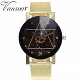 Woman Watch Unisex Rose Gold & Silver Gear Style Watches Fashion Luxury