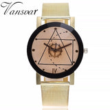 Woman Watch Unisex Rose Gold & Silver Gear Style Watches Fashion Luxury