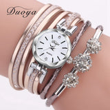 Woman Watch Bracelet Luxury Silver Crystal Clock Quartz   Fashion