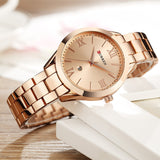 Woman Watch Gold  Creative Steel Women's Bracelet