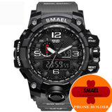 Man Watch  dual display  waterproof led sports