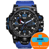 Man Watch  dual display  waterproof led sports