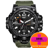 Man Watch  dual display  waterproof led sports
