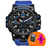 Man Watch  dual display  waterproof led sports